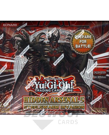 Yugioh Hidden Arsenal 5: Steelswarm Invasion 1st Edition Booster 12 Box Case