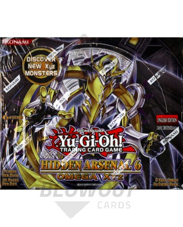 Yugioh Hidden Arsenal 6: Omega XYZ 1st Edition Booster Box