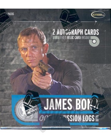 James Bond Mission Logs Trading Cards Box