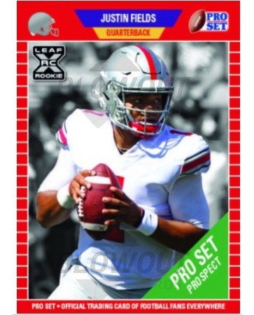 2021 Pro Set PS2 Justin Fields Rookie Card - Variation