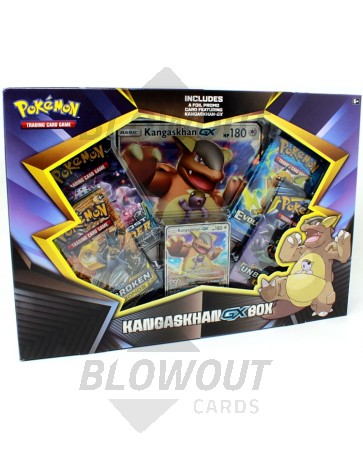 Pokemon Kangaskhan GX Box- 1 Foil Card  4 Booster Packs- TCG Pokemon  Trading Cards 