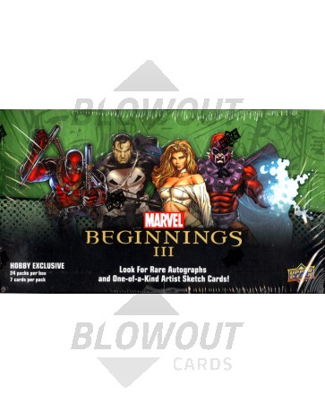 Marvel Beginnings Series 3 Trading Cards Box - Upper Deck
