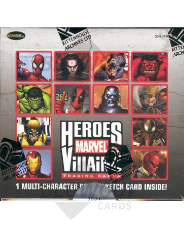 Marvel Heroes and Villains - 12 Box Case (Rittenhouse)