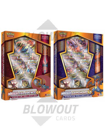 Pokemon Mega Garchomp & Salamence EX Premium Col 4 Box Case