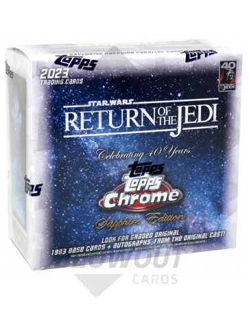 2023 Topps Star Wars Return of the Jedi Chrome Sapphire Edition Box