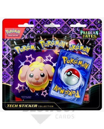 Pokemon Scarlet & Violet Paldean Fates Tech Sticker Collection 12 Box Case