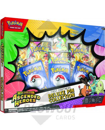 Pokemon Mega Evolution Ascended Heroes First Partners Deluxe Pin Collection Box