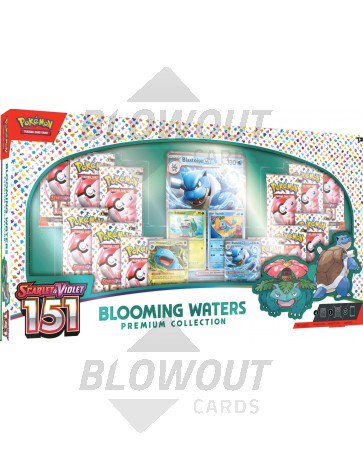 Pokemon Scarlet & Violet 151 Blooming Waters Premium Collection 6 Box Case