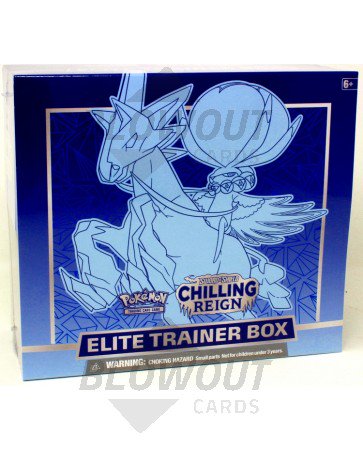 Pokemon Sword & Shield Chilling Reign Elite Trainer 10 Box Case