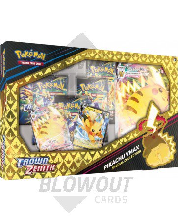 Pokemon Crown Zenith Special Collection Pikachu VMAX 6 Box Case