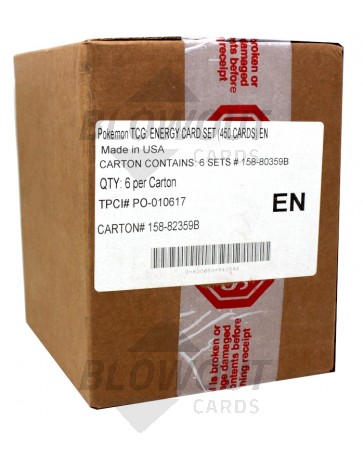 Pokemon Energy Card Set 6 Box Case