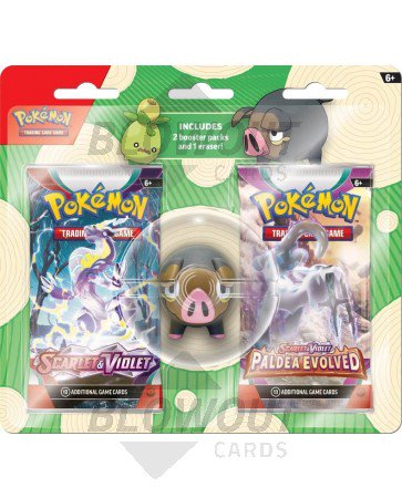 Pokemon 2023 Back to School Eraser Blister Pack - 12 Pack Box