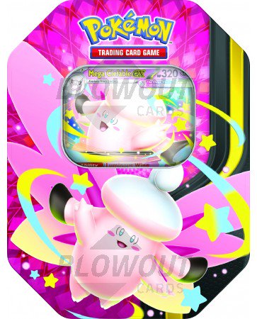 Pokemon Mega Evolution Mega Moonlit Tin - 6 Tin Case