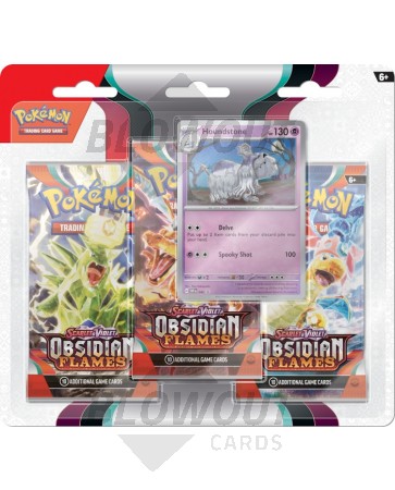 Pokemon Scarlet & Violet Obsidian Flames 3-Pack Blister Pack - 24 Pack Box