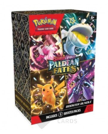Pokemon Scarlet & Violet Paldean Fates Booster Bundle 6 Display Case