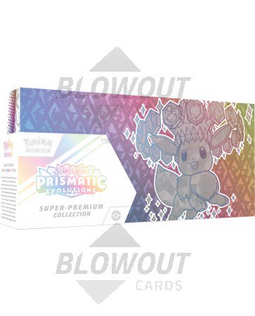 Pokemon Scarlet & Violet Prismatic Evolutions Super Premium Collection 4 Box Case