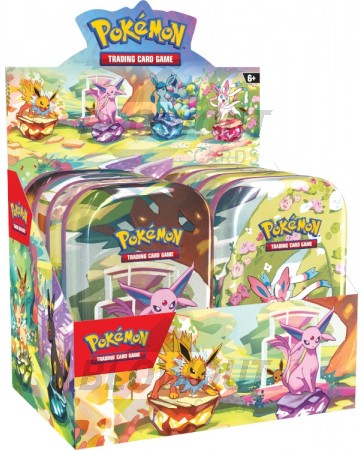 Pokemon Scarlet & Violet Prismatic Evolutions Mini Tin - 32 Tin Case