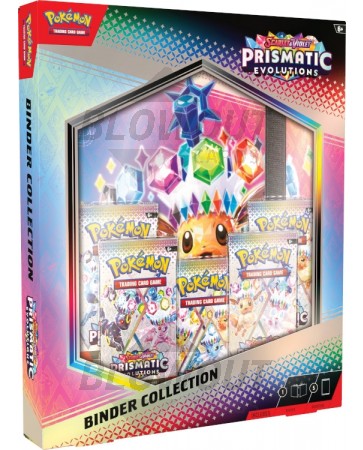 Pokemon Scarlet & Violet Prismatic Evolutions Binder Collection Box - 6 Box Case