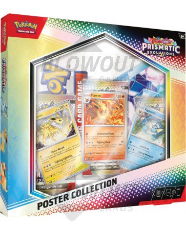 Pokemon Scarlet & Violet Prismatic Evolutions Poster Collection Box - 6 Box Case