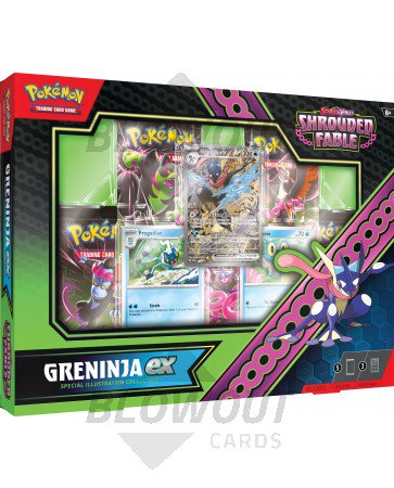 Pokemon Scarlet & Violet Shrouded Fable Kingdra/Greninja EX Special Illustration Collection 6 Box Case