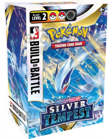Pokemon Sword & Shield Silver Tempest Build & Battle Deck 6 Box Case