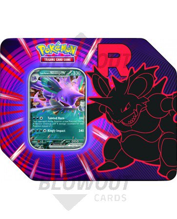 Pokemon Team Rocket Tin - 6 Tin Case