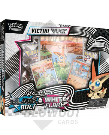 Pokemon Scarlet & Violet Unova Victini Illustration Collection 6 Box Case
