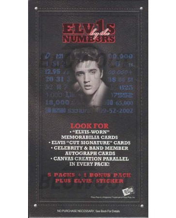 2008 Press Pass Elvis By The Numbers Blaster Box