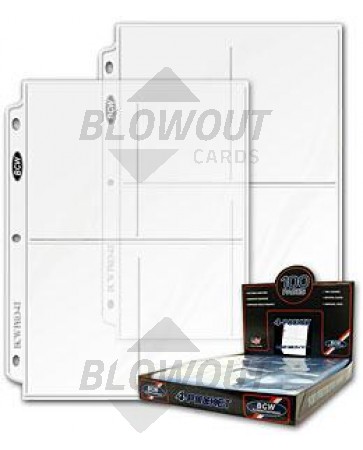 BCW Pro 4 Pocket Page - 100ct Box