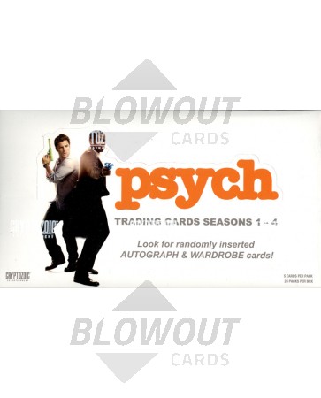 Psych Seasons 1-4 Trading Cards Cryptozoic Box