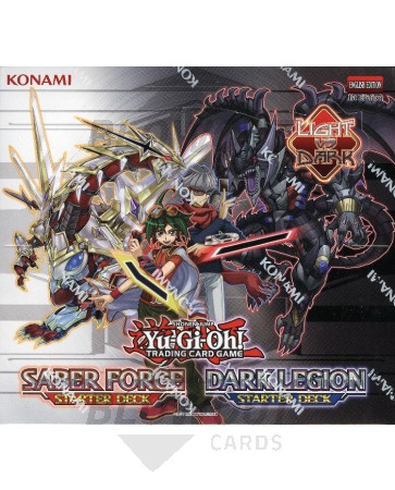 Yugioh Saber Force & Dark Legion 1st Edition Starter Deck 12 Box Case