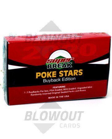 2020 Super Break Pokemon Poke Stars Buyback Edition Box