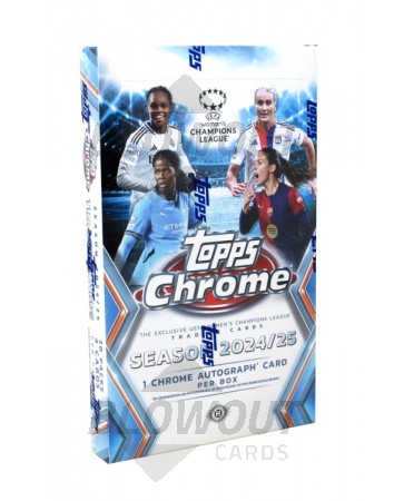 2024/25 Topps UEFA Women's Champions League Chrome Soccer Hobby Box