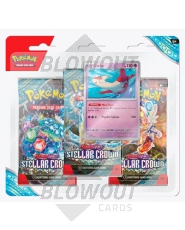 Pokemon Scarlet & Violet Stellar Crown 3-Pack Blister Pack