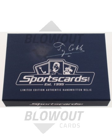 Ty Cobb Authentic Handwritten Relic Box