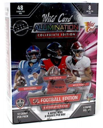 2021 Wild Card Alumination NIL Football Hobby Box