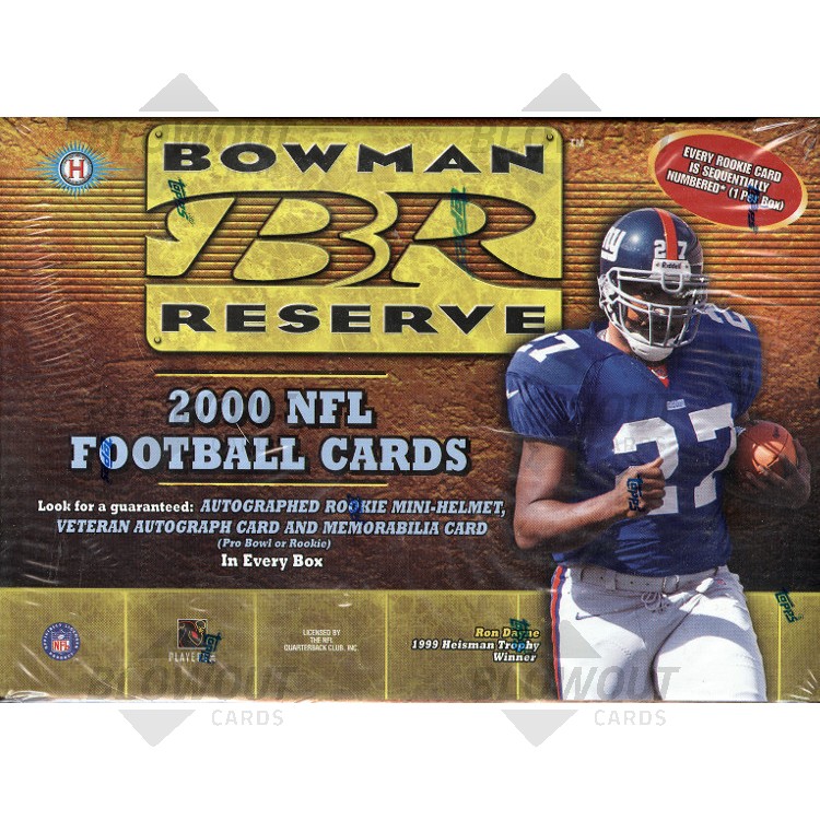 2000 Bowman Reserve Football Hobby Box