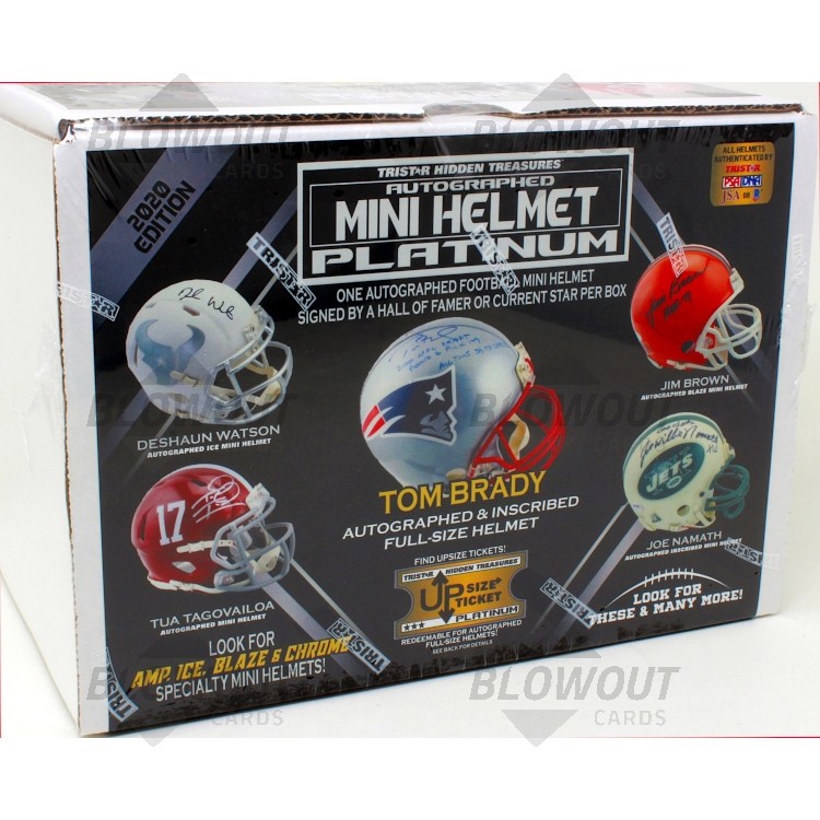 2020 Tristar H T Football Mini Helmet Platinum Edition Box