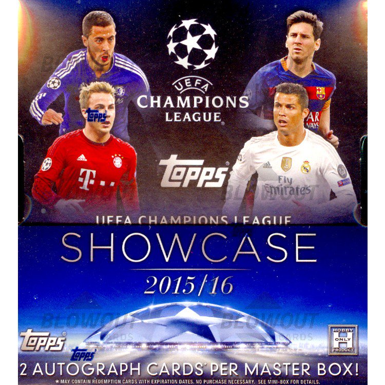 2016 Topps UEFA Champions League Showcase Soccer Box
