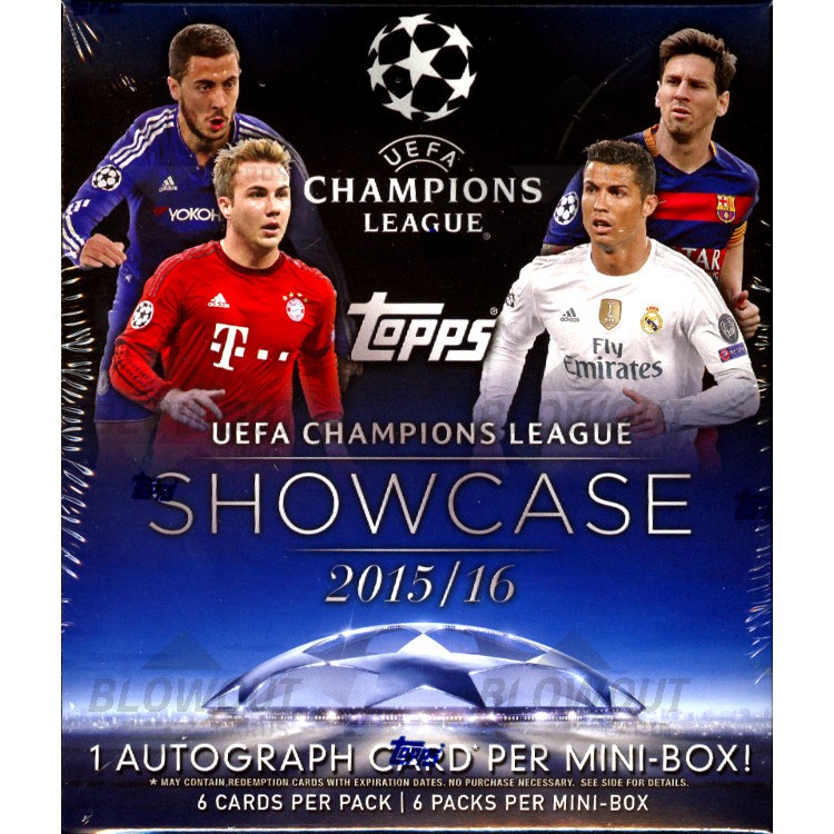 2016 Topps UEFA Champions League Showcase Soccer Mini Box