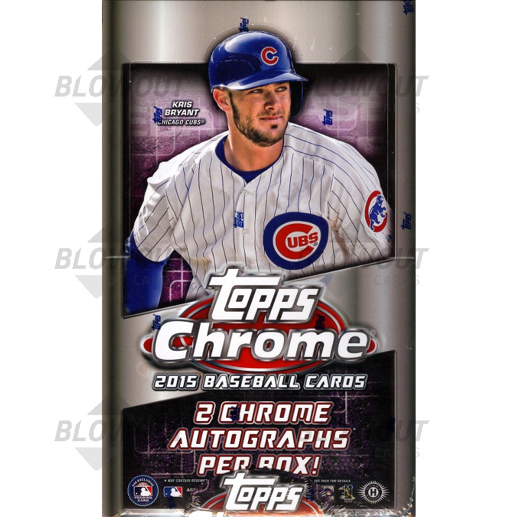 2015 Topps Chrome Baseball Hobby 12 Box Case