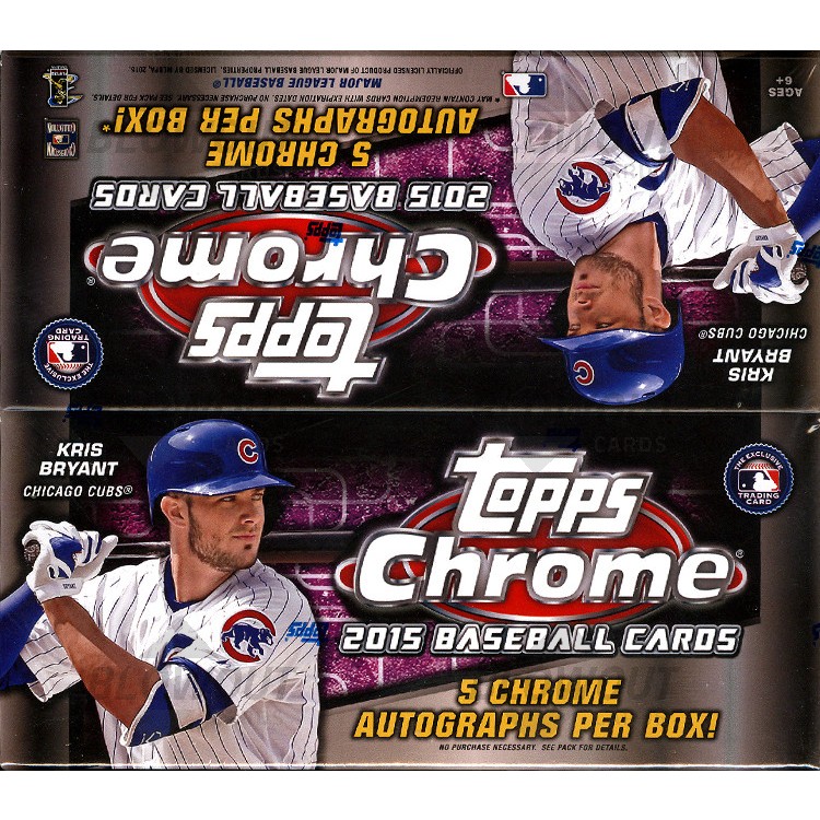 2015 Topps Chrome Baseball Jumbo Box