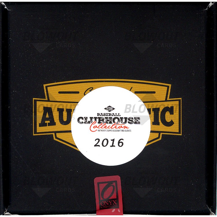 2016 Onyx Clubhouse Game Used Batting Gloves Baseball Box