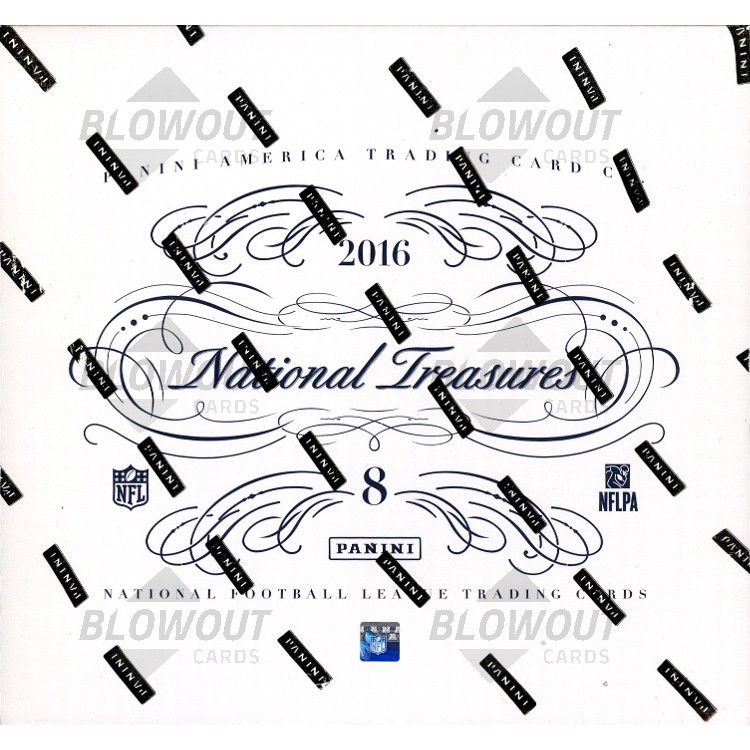2016 Panini National Treasures Football Hobby 4 Box Case