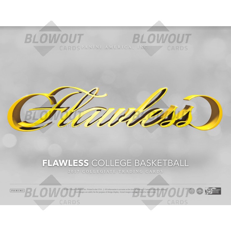 2017 18 Panini Flawless Collegiate Basketball Hobby 2 Box Case