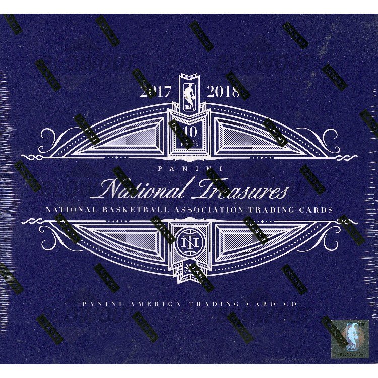 2017 18 Panini National Treasures Basketball Hobby 4 Box Case