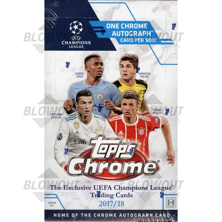2017 18 Topps Uefa Champions League Chrome Soccer Box