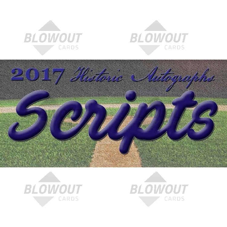 2017 Historic Autographs Scripts Baseball 8 Box Case