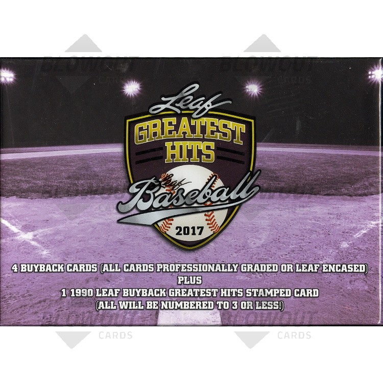 2017 Leaf Greatest Hits Baseball Hobby Box