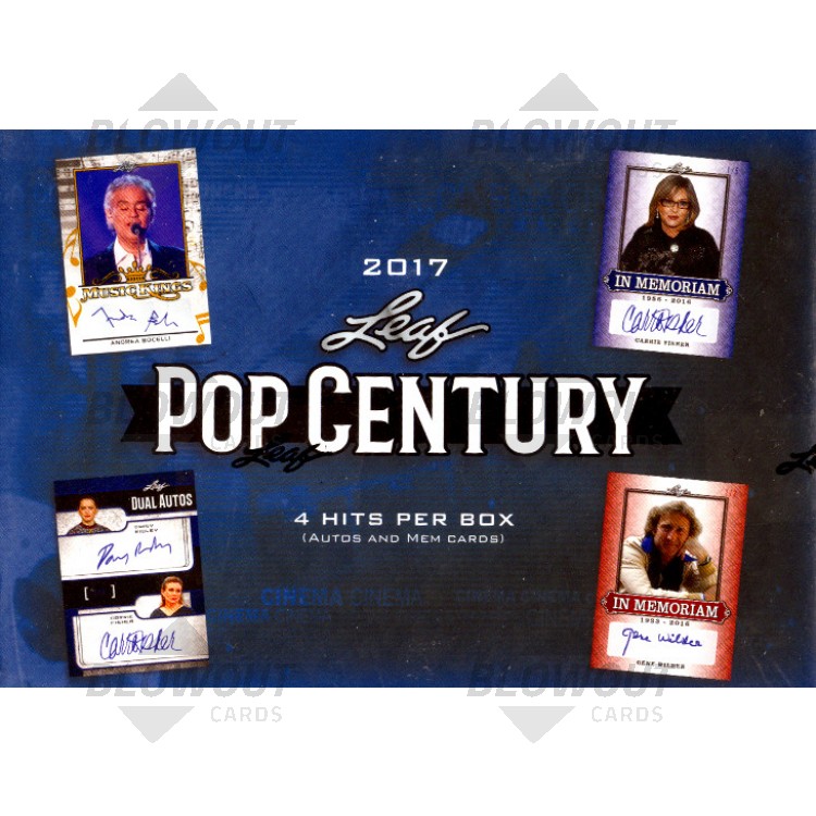 2017 Leaf Pop Century Trading Cards 12 Box Case